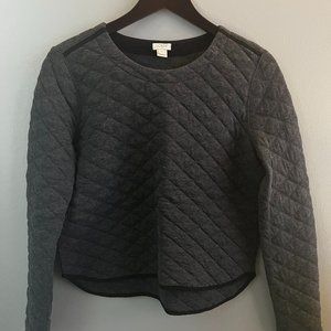 J.Crew Factory Quilted Crewneck Sweater